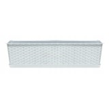 Jardiniera decorativa, alb, 68.5x17.3x15 cm, Ratolla Case P