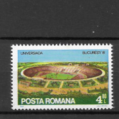 Romania 1981 - Universiada Bucuresti, serie nestampilata, MNH, LP 1036