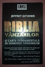 JEFFREY GITOMER - BIBLIA VANZARILOR * O CARTE FUNDAMENTALA IN DOMENIUL VANZARILOR foto