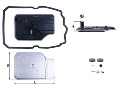 MAHLE HX 230 KIT Filtru hidraulic, cutie de viteze automata foto