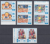 ROMANIA 1996 LP 1408 - 50 ANI DE UNICEF PERECHE SERII MNH, Nestampilat