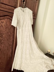 Rochie vintage din dantelă, ivoire