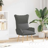 VidaXL Fotoliu de relaxare Gri &icirc;nchis 69 x 74 x 93 cm țesătură