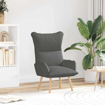 vidaXL Fotoliu de relaxare Gri &amp;icirc;nchis 69 x 74 x 93 cm țesătură foto