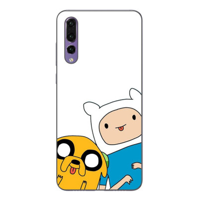 Husa compatibila cu Huawei P20 Pro Silicon Gel Tpu Model Finn and Jake Tongues foto