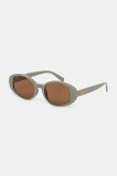 Vans ochelari de soare barbati, culoarea verde, VN000ND7ZBF1