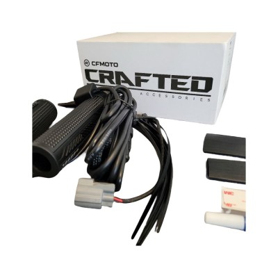 Set mansoane incalzite si acceleratie CF Moto Crafted foto