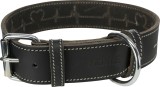 Cumpara ieftin Zgarda Piele Rustic Heartbeat XL 55-56 CM/ 40MM NEGRU 18987, Trixie