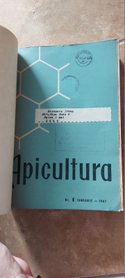 REVISTA APICULTURA IN ROMANIA ANUL 1967 , LOT 12 REVISTE AN COMPLET foto