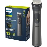 Aparat de tuns barba si parul 15 in 1 Philips Multigroom All in One MG7940/15, tehnologie BeardSense, lame din otel cu auto-ascutire, 22 setari de lun