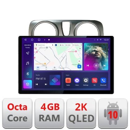 Navigatie dedicata Dacia Dokker Edonav ecran 13&quot; 2K 8 si 128 Android Waze USB Navigatie 4G 360 Toslink Youtube Radio kit- CarStore Technology