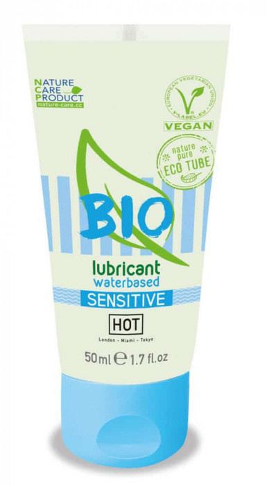 HOT BIO Sensitiv - Lubrifiant Pe Bază de Apă Bio, 50 ml