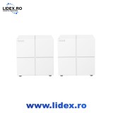 Sistem Wireless Mesh Gigabit TENDA Nova MW6 AC1200, Dual Band 300 + 867Mbps, 2 Buc, alb