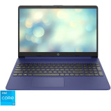 Laptop HP 15s-fq2022nq cu procesor Intel&reg; Core&trade; i3-1115G4 pana la 4.10 GHz, 15.6, Full HD, 8GB, 512GB SSD, Intel&reg; UHD Graphics, Free DOS, INDIGO Blue,