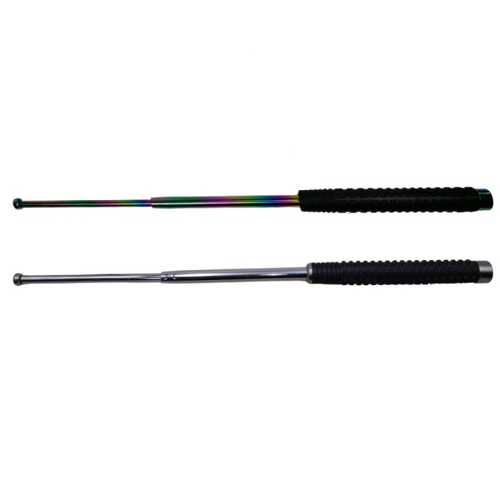 Set doua bastoane telescopice DEPOX&reg;, True Siege, otel inoxidabil, 64 cm, 3 sectiuni, husa inclusa