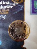 Moneda 1 Rublă 1983 UNC ( Aniversarea primului zbor spațial feminin ) Plic numismatic / filatelic