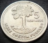 Moneda exotica 5 CENTAVOS - GUATEMALA, anul 1986 * cod 2286