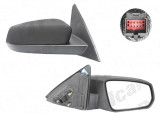 Oglinda exterioara Ford Mustang, 2013-2014, Dreapta, reglare electrica; grunduita; geam convex; cromat; 3 pini, SRLine