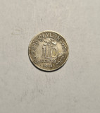 Ceylon 10 Cents Centi 1912