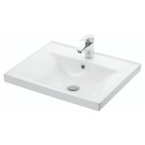 Set Baza si lavoar GN0971 suspendat si Oglinda Celine - 70 cm, alb