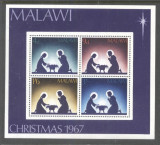 Malawi 1967 Christmas Mi.B9 perf. sheet MNH DA.143