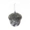 Glob de Craciun, argintiu, D261130, 6 cm, spuma, forma ghinda