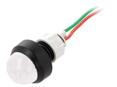 Lampa de control LED alba 24V ?13mm IP40 foto