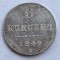 Austria 6 kreuzer 1849 A / Viena argint Joseph l