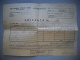 HOPCT DOCUMENT VECHI NR 501 BANCA DE STAT RPR -CHITANTA 1950 BUCURESTI