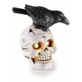 Figurina Halloween Schelet polirasina multicolora cu leduri cm 11 x 8,5 x 13,5 H
