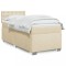 vidaXL Pat box spring cu saltea, crem, 80x200 cm, textil 3288034
