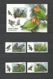 ANGOLA 2018 FAUNA PASARI PAPAGALI, Nestampilat