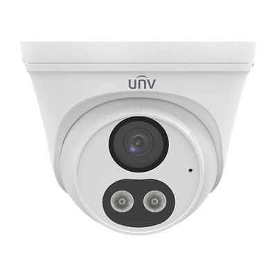 Camera IP ColorHunter Dual-Light 4MP, lentila 2.8mm, IR 30m, WL 30m, Microfon incorporat, SDCard - UNV IPC3614LB-AF28K-DL foto