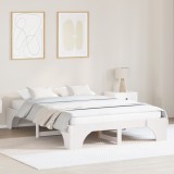 vidaXL Cadru de Pat Alb Lemn 150 x 200 cm Minimalist