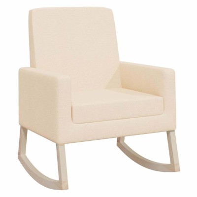 Scaun balansoar, crem, material textil foto