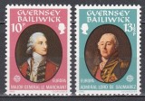 Guernsey 1980 - EUROPA - Oameni celebri - General-maior Le Marchant, Amiralul Lord de Saumarez, MNH