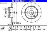 Disc frana ATE 24.0110-0251.1