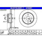 Disc frana ATE 24.0110-0251.1