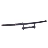 Sabie katana decorativa IdeallStore&reg;, panoplie, Last Samurai, negru, metal, 51.5 cm, suport inclus