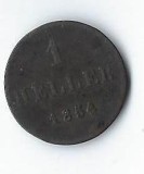 Moneda 1 heller 1854 - Frankfurt, Germania