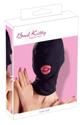 Masca, Cagula Bad Kitty, fara gauri la ochi, negru opac (DB) foto