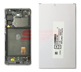 LCD+Touchscreen cu Rama Samsung Galaxy S20 FE / G780 CLOUD WHITE Original Service Pack