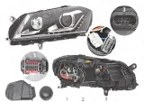 Far Volkswagen Passat (B7), 11.20, fata, Stanga, cu lumini de curbe; xenon; cu LED daytime running light; D3S+LED+PSY24W; electric; fara unitate
