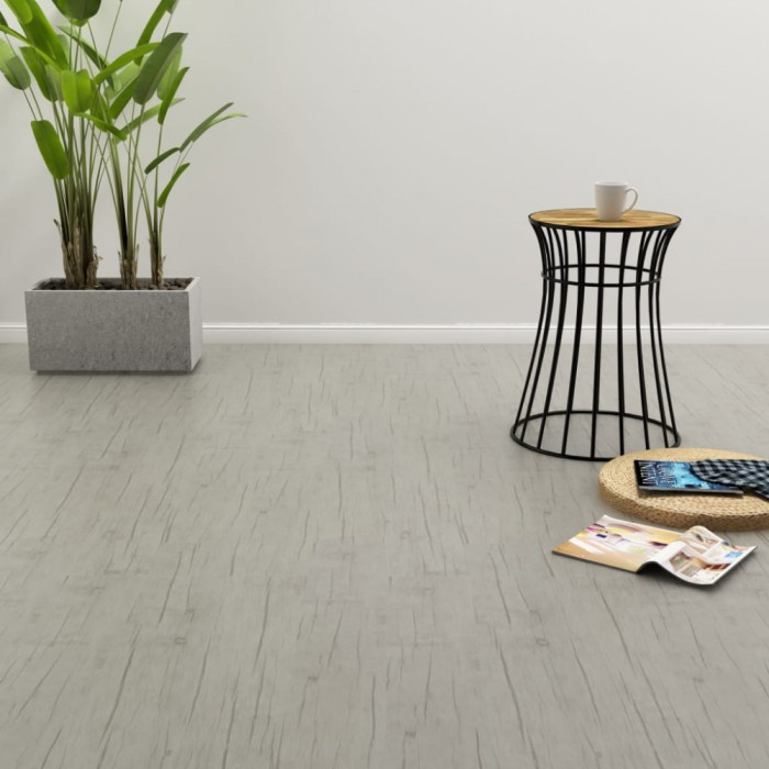 vidaXL Plăci autoadezive pardoseală stejar decolorat PVC 4,46 m&sup2; 3 mm