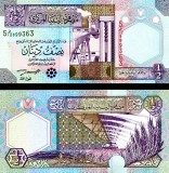 !!! LIBIA - 1/2 DINAR (2002) - P 63 - UNC