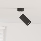 VidaXL Reflector de Plafon 1 Cale Reglabil Negru GU10