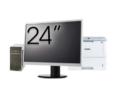 Pachet Calculator Asus Celtic R2200, AMD Ryzen 3 2200G 3.50GHz, 8GB DDR4, 256GB SSD + Monitor 24&amp;quot; + Imprimanta Brother HL-L6300DW NewTechnology M
