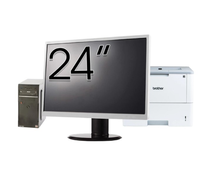 Pachet Calculator Asus Celtic R2200, AMD Ryzen 3 2200G 3.50GHz, 8GB DDR4, 256GB SSD + Monitor 24&amp;quot; + Imprimanta Brother HL-L6300DW NewTechnology M