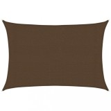 Cumpara ieftin Panza parasolar, maro, 3x4 m HDPE, 160 g/m&sup2;