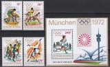 Senegal 1972 - Jocurile Olimpice - Munchen, Serie + Colita, MNH, Nestampilat